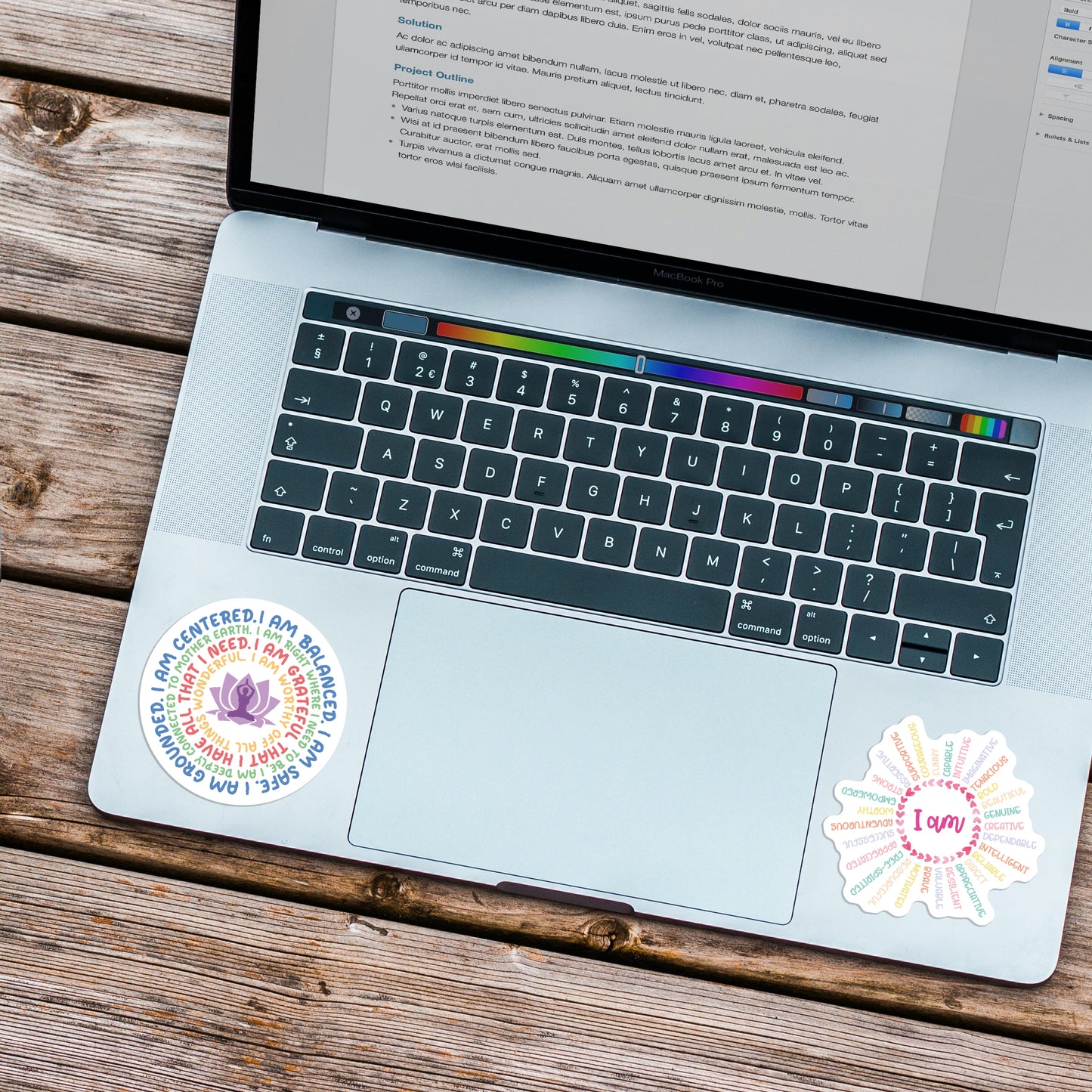 300PCS Motivational Stickers for Vision Board Water Bottles Laptops, Inspirational Quote Waterproof Vinyl for Journals Cups, Affirmation Boho Stickers for Women Holographic